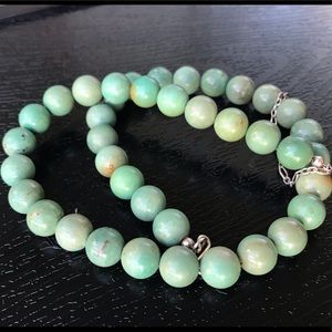 Turquoise necklace. Genuine turquoise stones